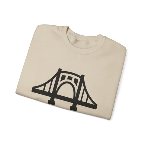 The Burgh Bridge Icon - Heavy Blend™ Crewneck Sweatshirt Sweatshirt - YinzerShop