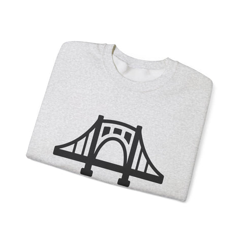 The Burgh Bridge Icon - Heavy Blend™ Crewneck Sweatshirt Sweatshirt - YinzerShop