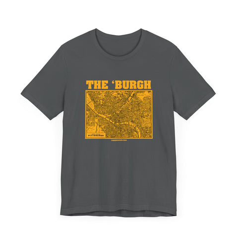 The 'Burgh Retro Map - Short Sleeve Tee T-Shirt - YinzerShop