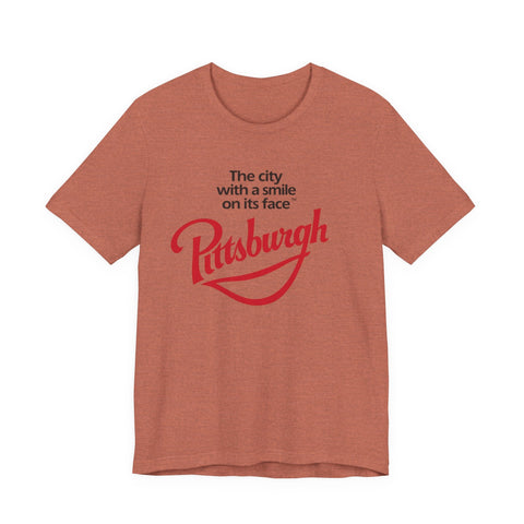 The City with a Smile on its Face - Unisex Jersey Short Sleeve Tee T-Shirt - YinzerShop