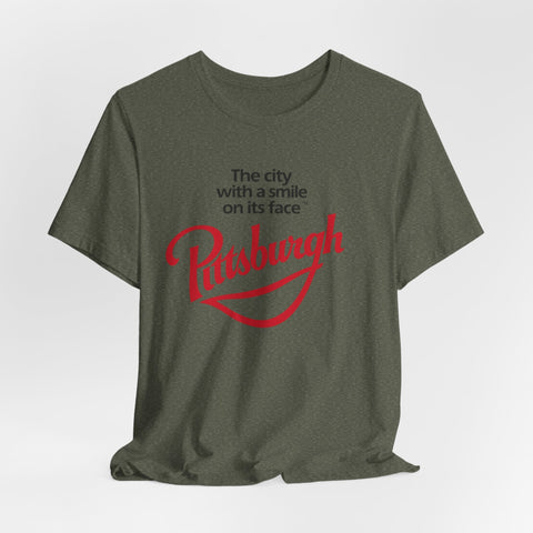 The City with a Smile on its Face - Unisex Jersey Short Sleeve Tee T-Shirt - YinzerShop