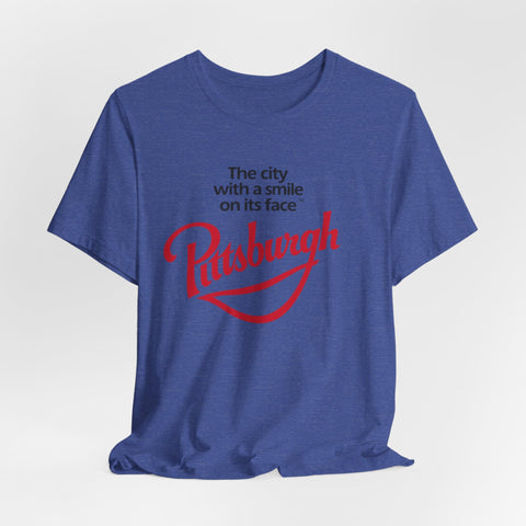 The City with a Smile on its Face - Unisex Jersey Short Sleeve Tee T-Shirt - YinzerShop