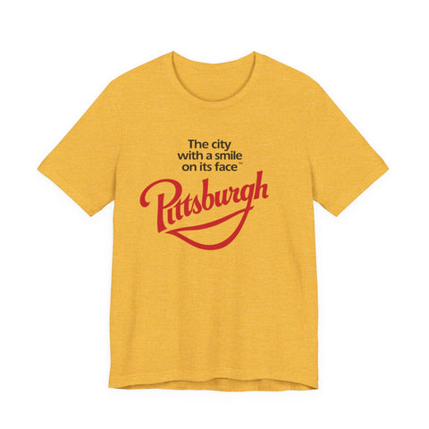 The City with a Smile on its Face - Unisex Jersey Short Sleeve Tee T-Shirt - YinzerShop