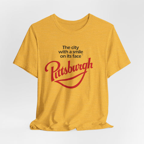 The City with a Smile on its Face - Unisex Jersey Short Sleeve Tee T-Shirt - YinzerShop