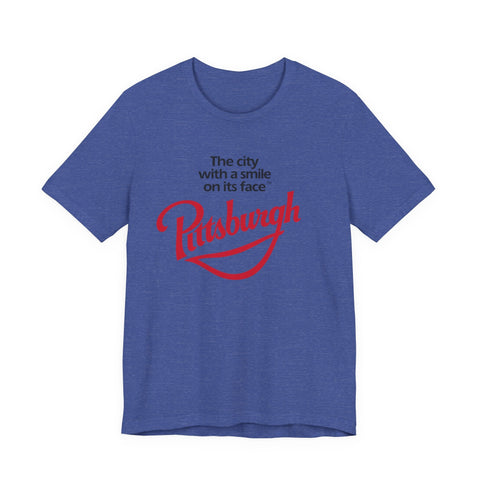 The City with a Smile on its Face - Unisex Jersey Short Sleeve Tee T-Shirt - YinzerShop