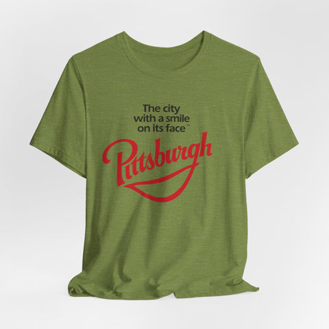 The City with a Smile on its Face - Unisex Jersey Short Sleeve Tee T-Shirt - YinzerShop