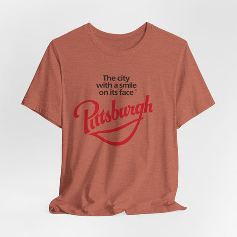 The City with a Smile on its Face - Unisex Jersey Short Sleeve Tee T-Shirt - YinzerShop