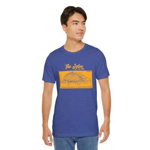 The Igloo - EST 1961 - Civic Arena - Retro Schematic - Short Sleeve Tee T-Shirt - YinzerShop