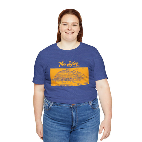The Igloo - EST 1961 - Civic Arena - Retro Schematic - Short Sleeve Tee T-Shirt - YinzerShop