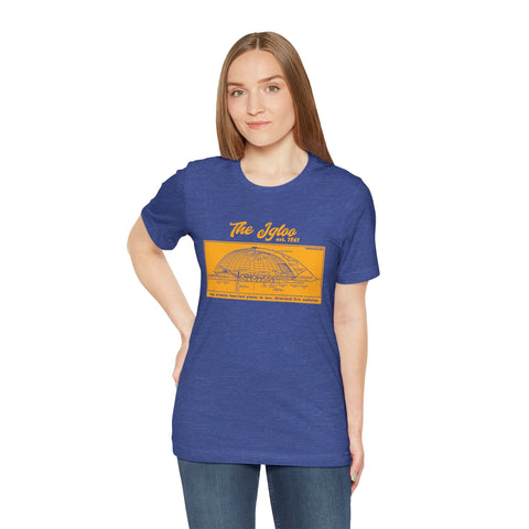The Igloo - EST 1961 - Civic Arena - Retro Schematic - Short Sleeve Tee T-Shirt - YinzerShop