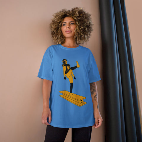 The Kick - Champion T-Shirt T-Shirt - YinzerShop