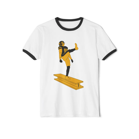 The Kick - Unisex Cotton Ringer T-Shirt T-Shirt - YinzerShop