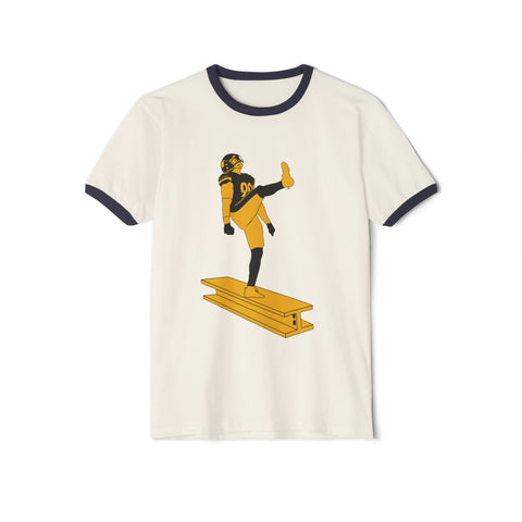 The Kick - Unisex Cotton Ringer T-Shirt T-Shirt - YinzerShop