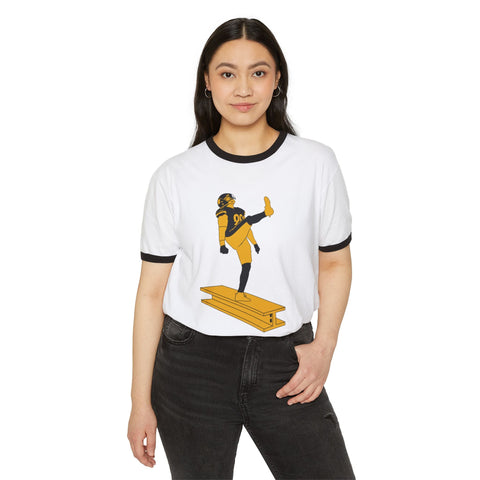 The Kick - Unisex Cotton Ringer T-Shirt T-Shirt - YinzerShop