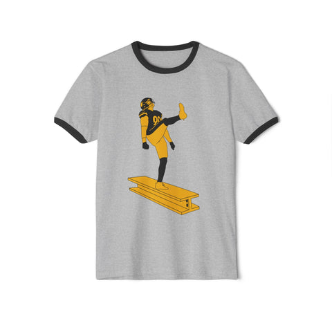 The Kick - Unisex Cotton Ringer T-Shirt T-Shirt - YinzerShop