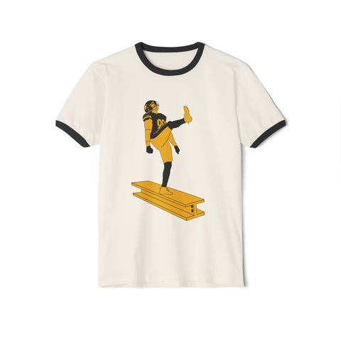 The Kick - Unisex Cotton Ringer T-Shirt T-Shirt - YinzerShop