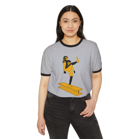 The Kick - Unisex Cotton Ringer T-Shirt T-Shirt - YinzerShop
