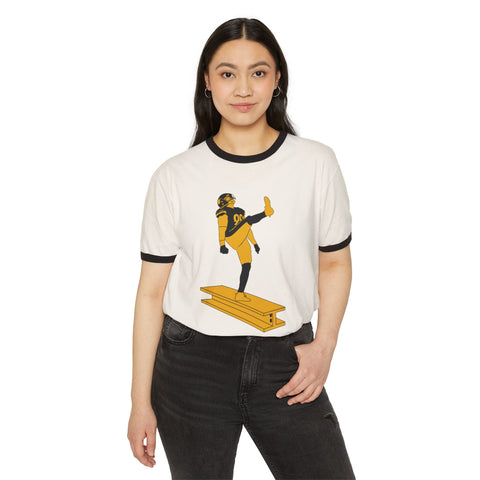 The Kick - Unisex Cotton Ringer T-Shirt T-Shirt - YinzerShop