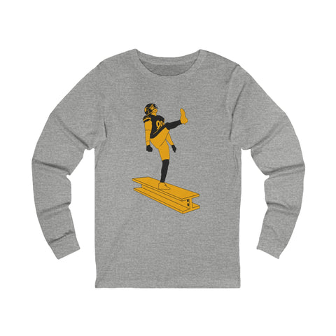 The Kick - Unisex Long Sleeve Tee Long Sleeve Shirt - YinzerShop