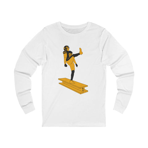 The Kick - Unisex Long Sleeve Tee Long Sleeve Shirt - YinzerShop