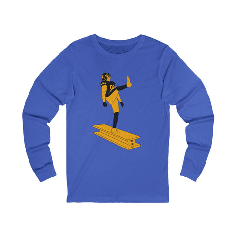 The Kick - Unisex Long Sleeve Tee Long Sleeve Shirt - YinzerShop