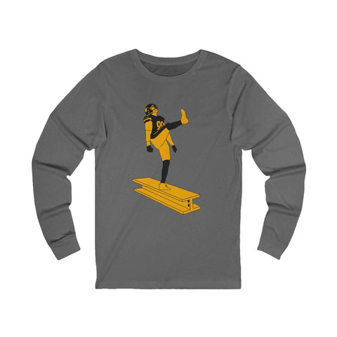 The Kick - Unisex Long Sleeve Tee Long Sleeve Shirt - YinzerShop