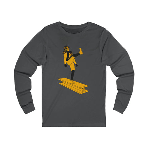 The Kick - Unisex Long Sleeve Tee Long Sleeve Shirt - YinzerShop