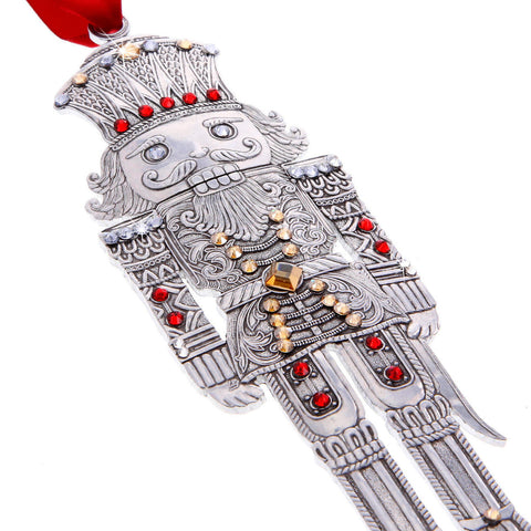 Nutcracker Prince Ornament – Handcrafted Aluminum Christmas Tree Decoration
