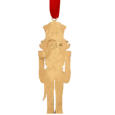 Nutcracker Prince Ornament – Handcrafted Bronze Holiday Keepsake with Crystal Accents