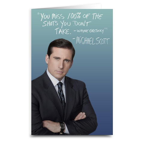 The Office Michael Scott Greeting Card