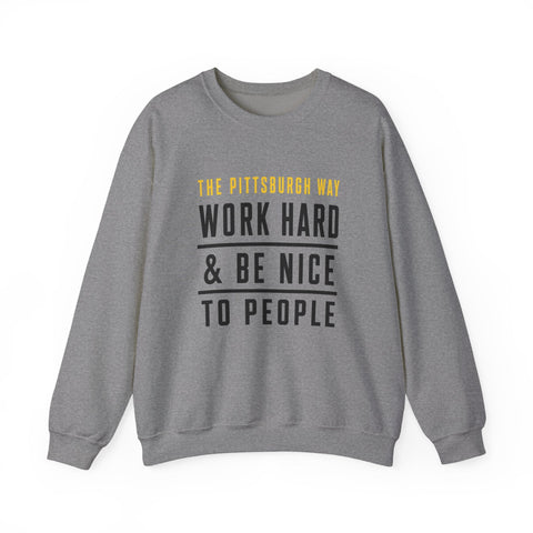 The Pittsburgh Way - Gildan Heavy Blend™ Crewneck Sweatshirt Sweatshirt - YinzerShop