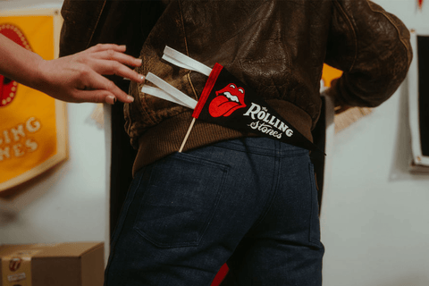 The Rolling Stones Mini Pennant • The Rolling Stones x Oxford Pennant Mini Pennant - YinzerShop