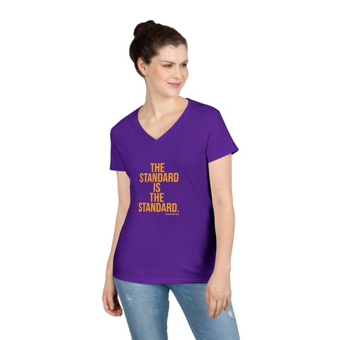 The Standard is the Standard - Ladies' V-Neck T-Shirt V-Neck T-Shirt - YinzerShop