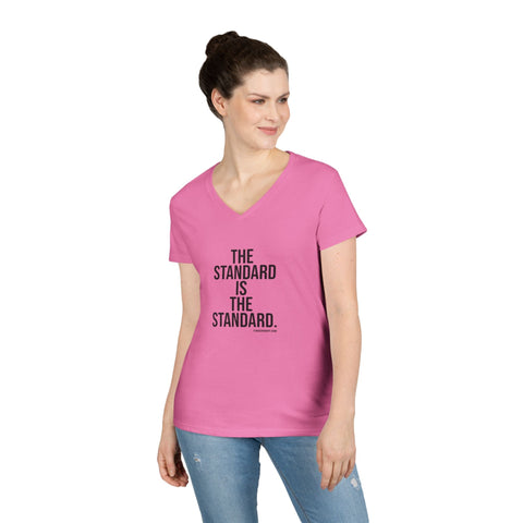 The Standard is the Standard - Ladies' V-Neck T-Shirt V-Neck T-Shirt - YinzerShop