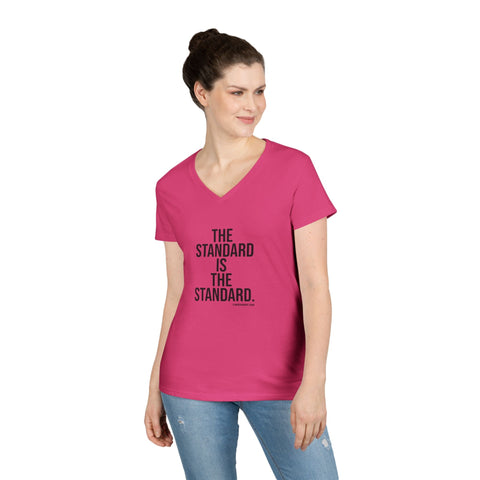 The Standard is the Standard - Ladies' V-Neck T-Shirt V-Neck T-Shirt - YinzerShop