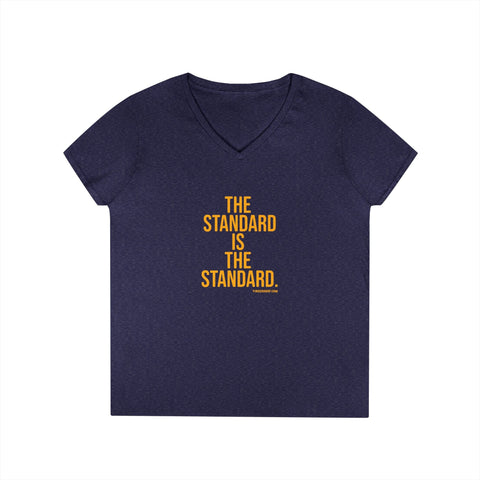 The Standard is the Standard - Ladies' V-Neck T-Shirt V-Neck T-Shirt - YinzerShop