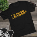 The Standard is the Standard Steeler Distressed Image T-Shirt - Tri-Blend Crew Tee T-Shirt Printify   