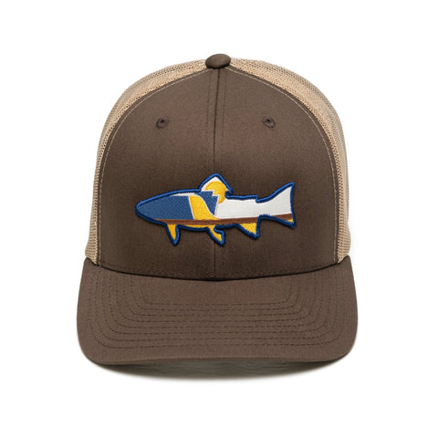 The Youghiogheny: Pennsylvania Hat | Snapback Trucker Trout Patch Hat - YinzerShop