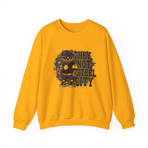 They Not Steel City Bear - Heavy Blend™ Crewneck Sweatshirt Sweatshirt - YinzerShop