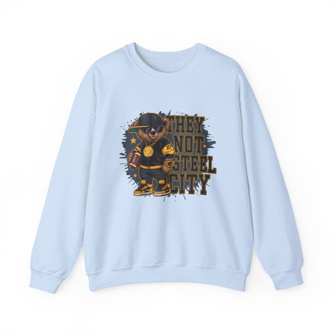 They Not Steel City Bear - Heavy Blend™ Crewneck Sweatshirt Sweatshirt - YinzerShop