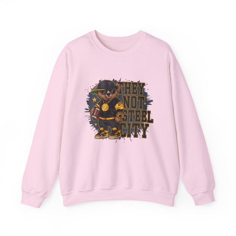 They Not Steel City Bear - Heavy Blend™ Crewneck Sweatshirt Sweatshirt - YinzerShop