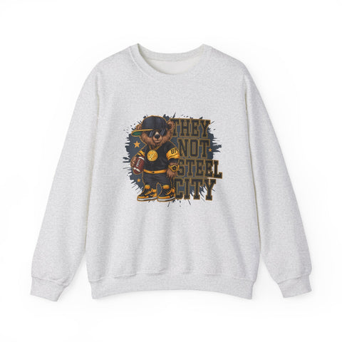 They Not Steel City Bear - Heavy Blend™ Crewneck Sweatshirt Sweatshirt - YinzerShop