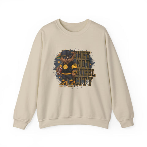 They Not Steel City Bear - Heavy Blend™ Crewneck Sweatshirt Sweatshirt - YinzerShop