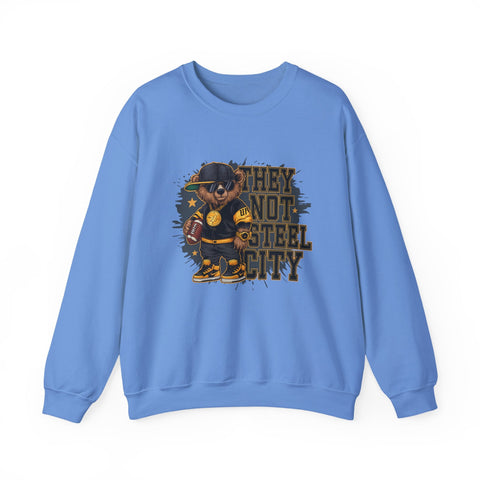 They Not Steel City Bear - Heavy Blend™ Crewneck Sweatshirt Sweatshirt - YinzerShop