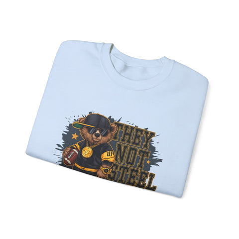 They Not Steel City Bear - Heavy Blend™ Crewneck Sweatshirt Sweatshirt - YinzerShop