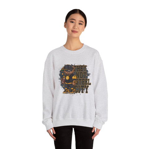 They Not Steel City Bear - Heavy Blend™ Crewneck Sweatshirt Sweatshirt - YinzerShop
