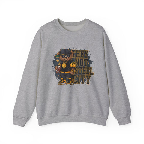 They Not Steel City Bear - Heavy Blend™ Crewneck Sweatshirt Sweatshirt - YinzerShop
