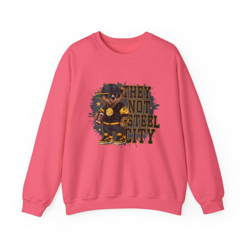 They Not Steel City Bear - Heavy Blend™ Crewneck Sweatshirt Sweatshirt - YinzerShop