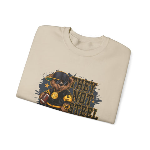 They Not Steel City Bear - Heavy Blend™ Crewneck Sweatshirt Sweatshirt - YinzerShop