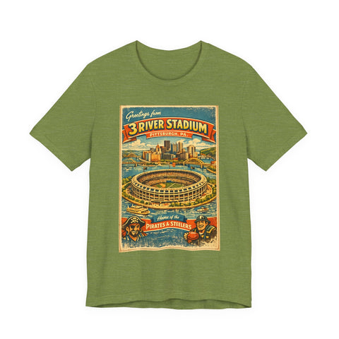 Three River Stadium Flashback - Unisex Jersey Short Sleeve Tee T-Shirt - YinzerShop